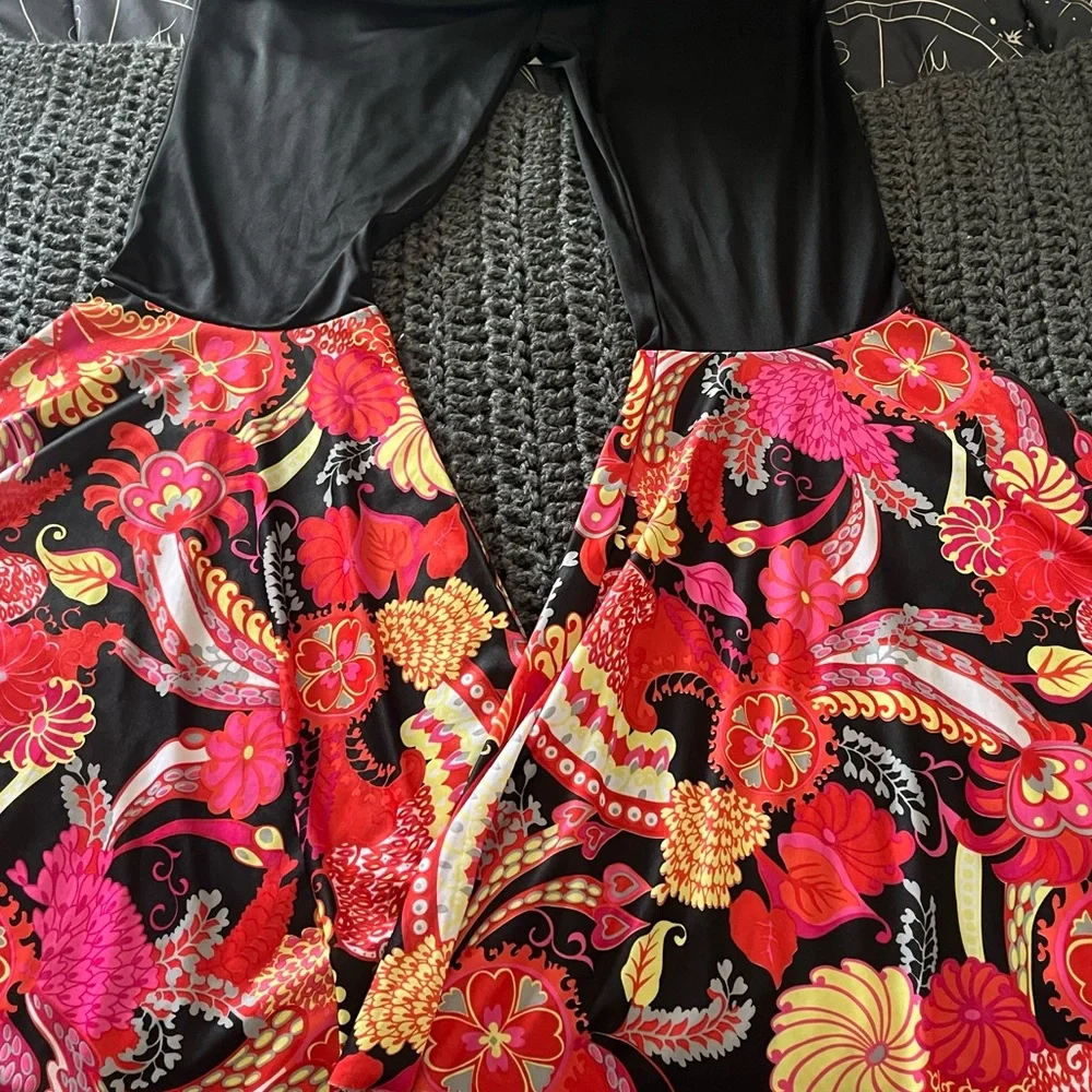 Smiffy’s Paisley Flared Pants, Size L - Picture 4 of 6